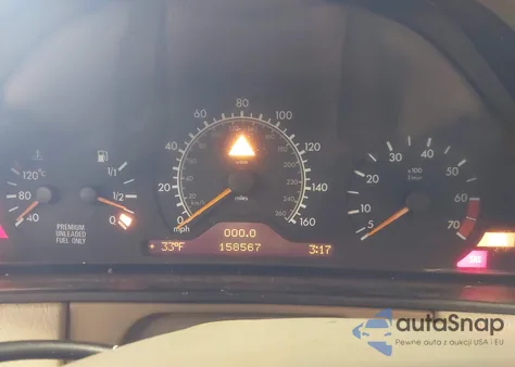 1998 Mercedes-Benz E 320 Awd z USA, uszkodzony, nr VIN WDBJF82F5WX008757